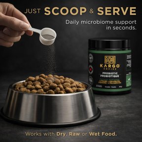 Kargo Empire Probiotic Powder | Daily Gut, Immune & Coat Support for Dogs